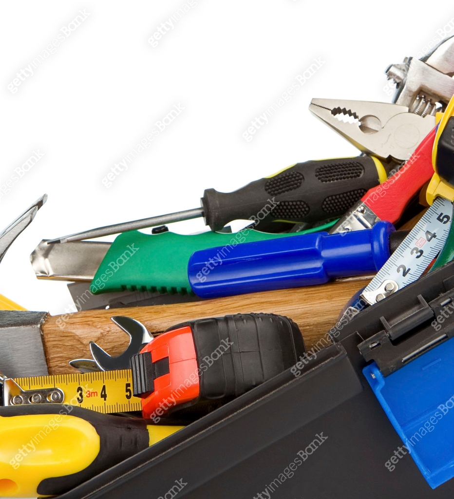 Small Tools Instruments kit of tools and instruments isolated on white 이미지 (113728255) - 게티이미지뱅크