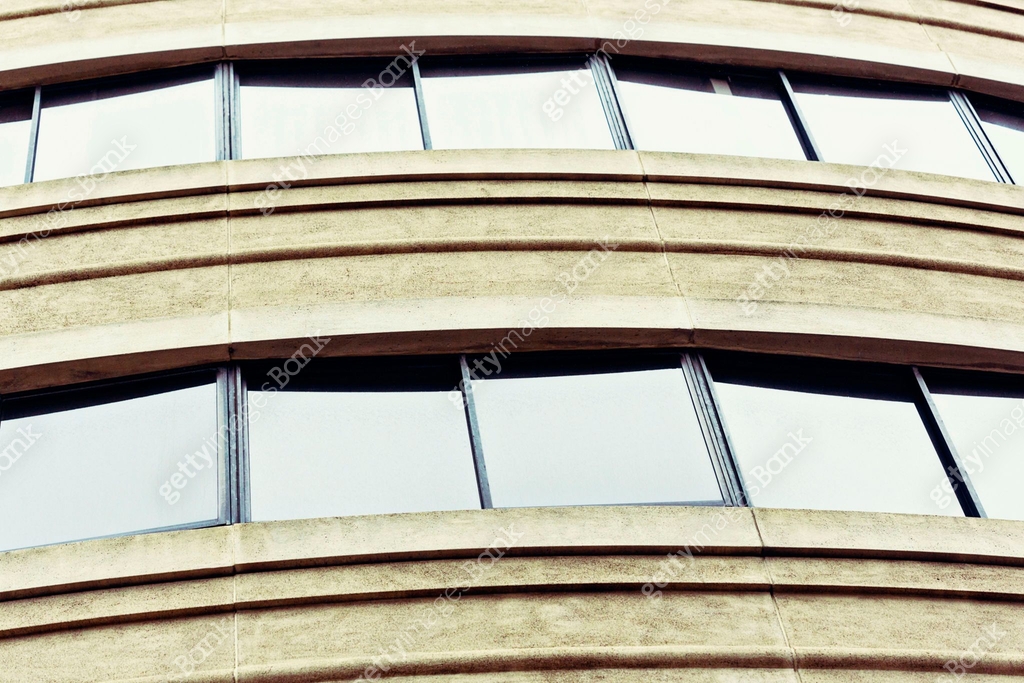 Windows of city building make a repeating, overlapping pattern 이미지 ...