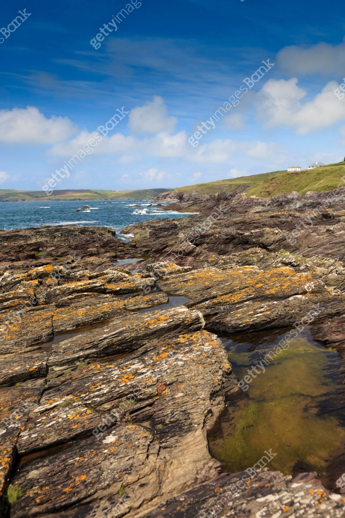 Cornish coves and cliffs at Trebetherick Point 이미지 (174792203) - 게티이미지뱅크