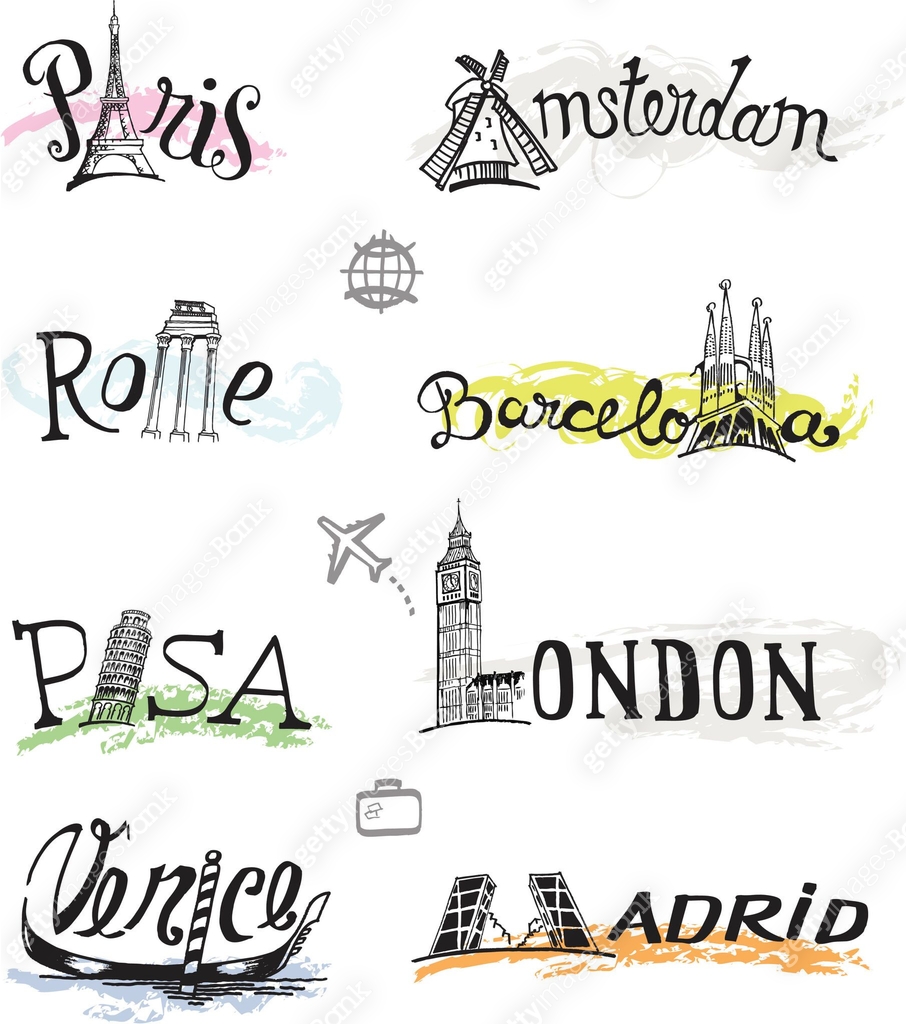 Destination Names travel destinations international cities names and landmarks μ΄λ―Έμ§ ...
