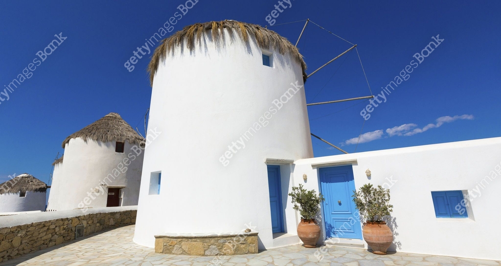 Mykonos Windmills Blue And White Greece 462791311 mykonos-windmills-blue-and-white-greece-462791311
