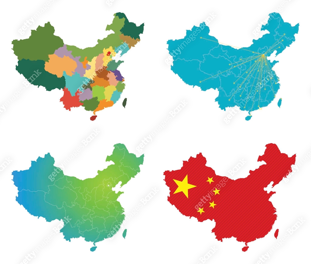 Vector China map 이미지 (508443295) - 게티이미지뱅크