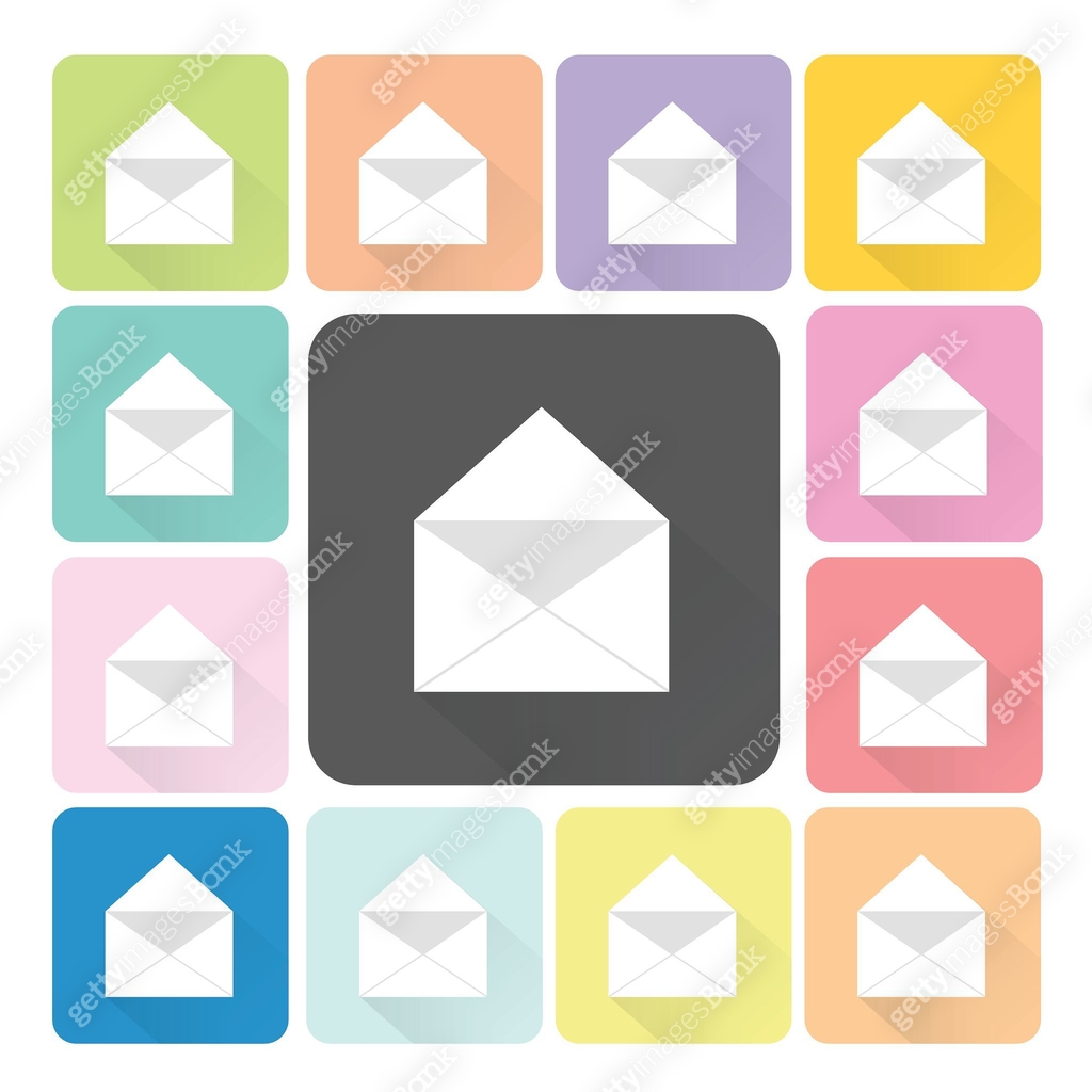 Mail Icon color set vector illustration. 이미지 (520600211) 일러스트, 무료 일러스트 ...