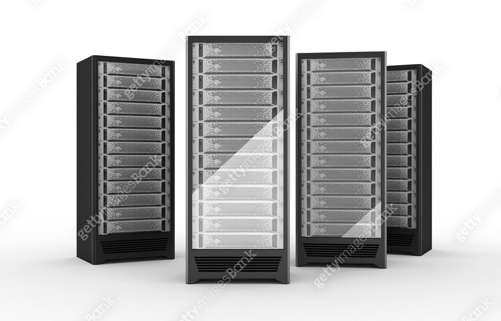 Rack of High Performance Servers 이미지 (518043843) - 게티이미지뱅크