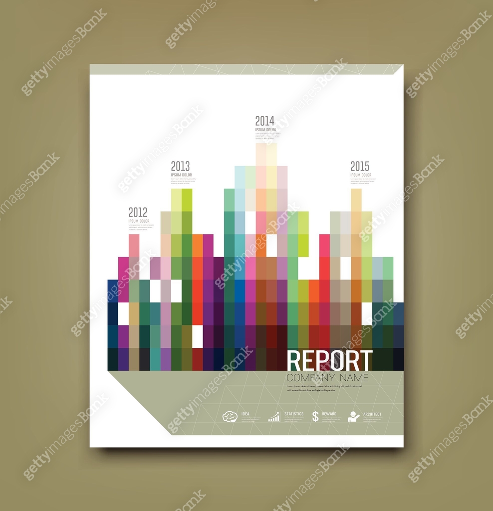 Cover Report colorful geometric building patten statistic concept 이미지 ...