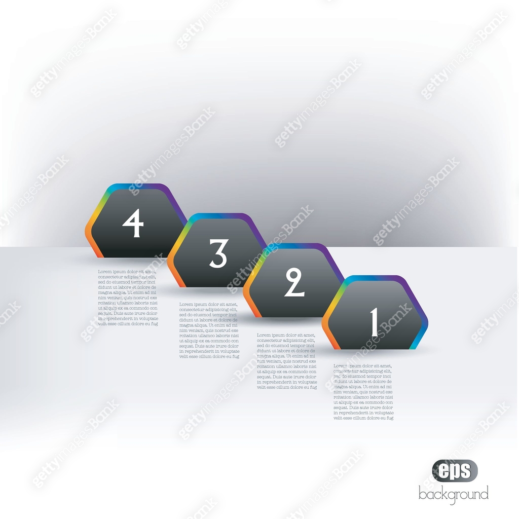 Hexagon speech diagram with text fields. Infographic vector. 이미지 ...