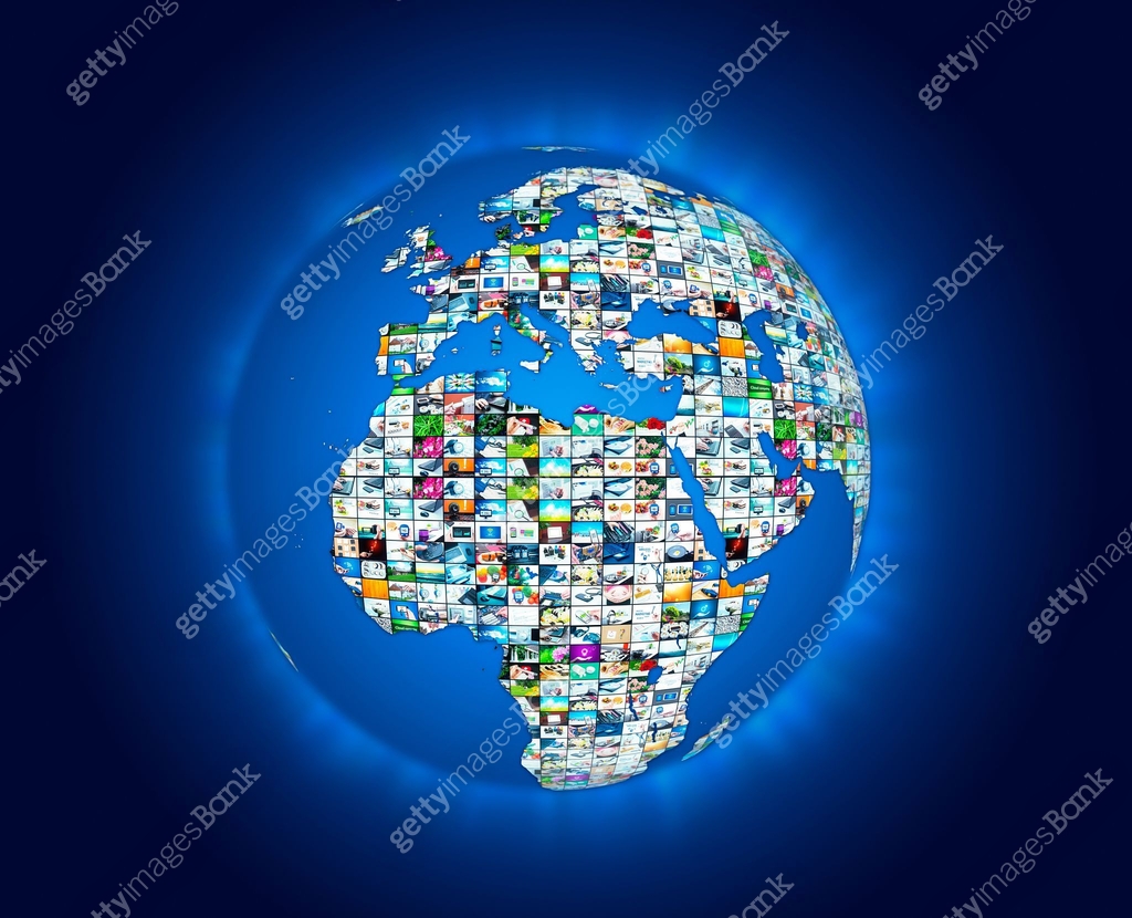 Multimedia Map Television broadcast multimedia world map abstract composition 이미지 ...
