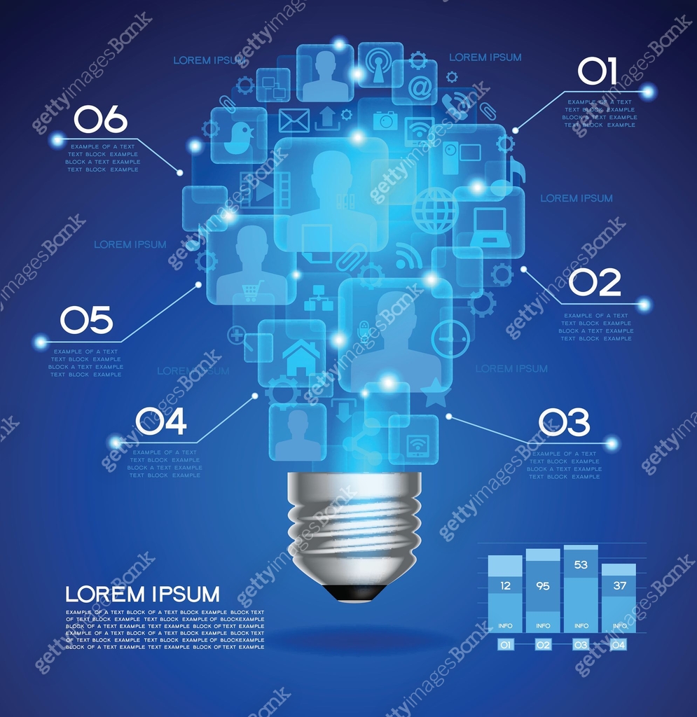Light Bulb Process Map Light bulb with technology network process 이미지 (472336481) 일러스트, 무료 ...