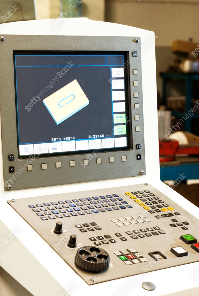 Programmable Machine Control Control panel and monitor with program of cnc programmable machine. 이미지 ...
