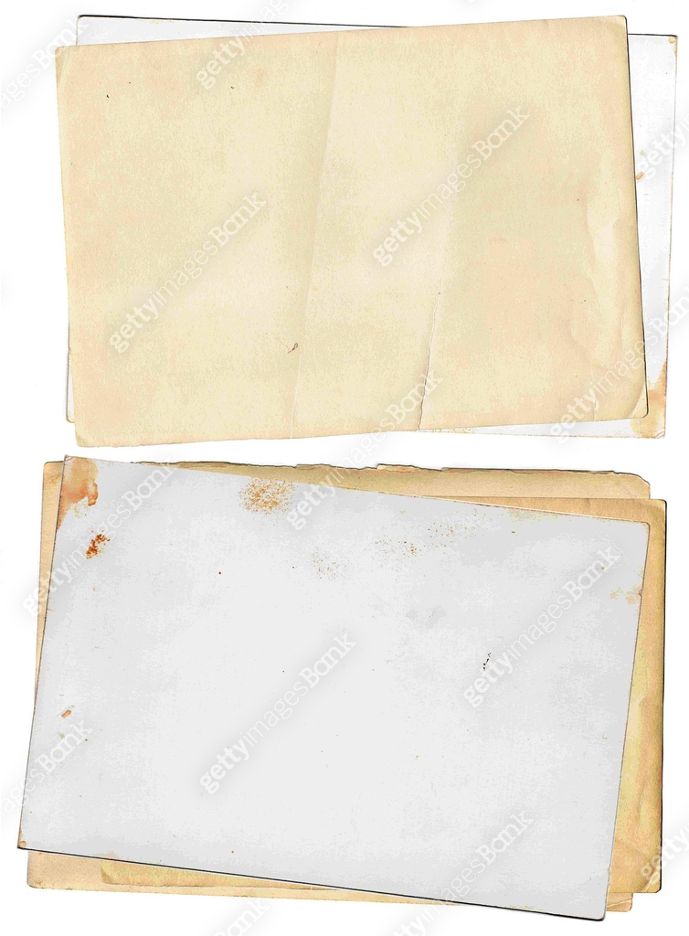 old papers set isolated on white background 이미지 (514005026) - 게티이미지뱅크