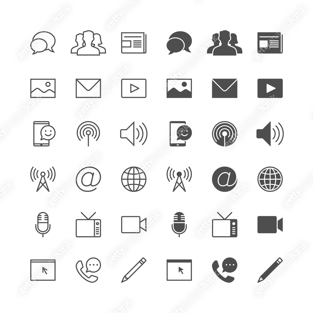 Enable Communication Icon Media and communication icons, included normal and enable state. 이미지 ...