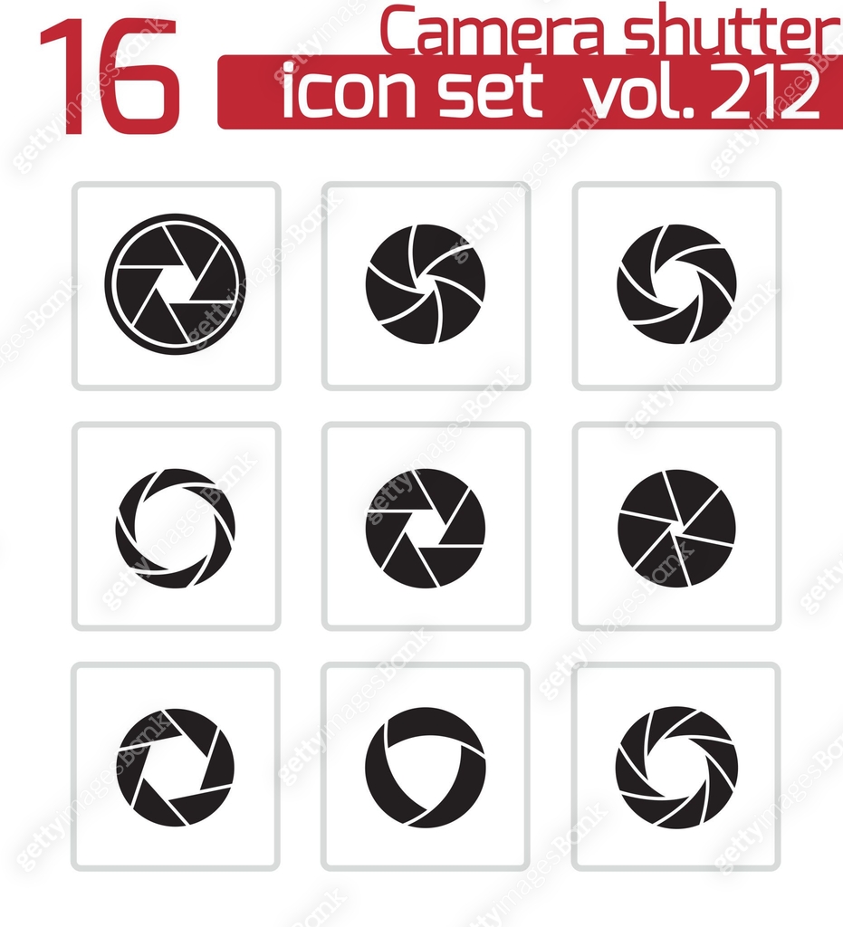 Front Android Shutter Camera Icon Vector black camera shutter icons set 이미지 (604017880) 일러스트, 무료 일러스트 ...
