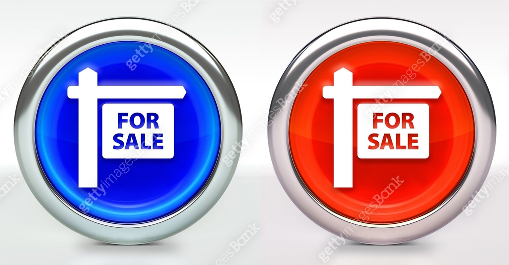 Button Pin Sale Sign For Sale Sign Icon on Button with Metallic Rim 이미지 (612820116) - 게티이미지뱅크