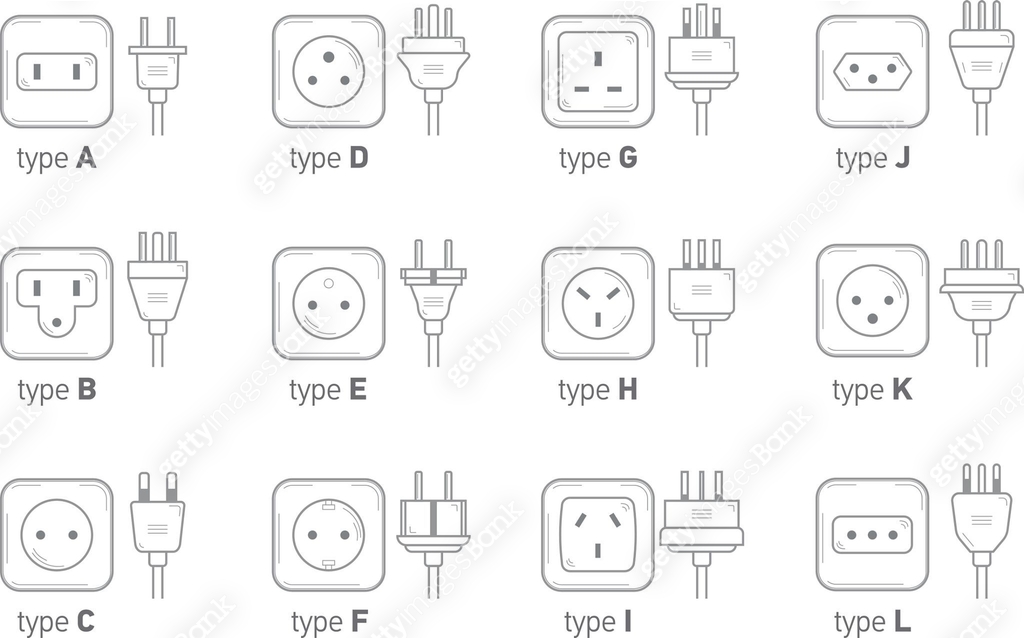World socket types collection. 이미지 (623531120) 일러스트, 무료 일러스트, 아이콘, 무료 ...