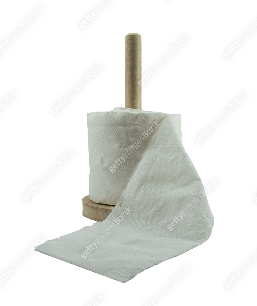 Isolate Part Paper isolate tissue paper with wooden core 이미지 (613780944) - 게티이미지뱅크