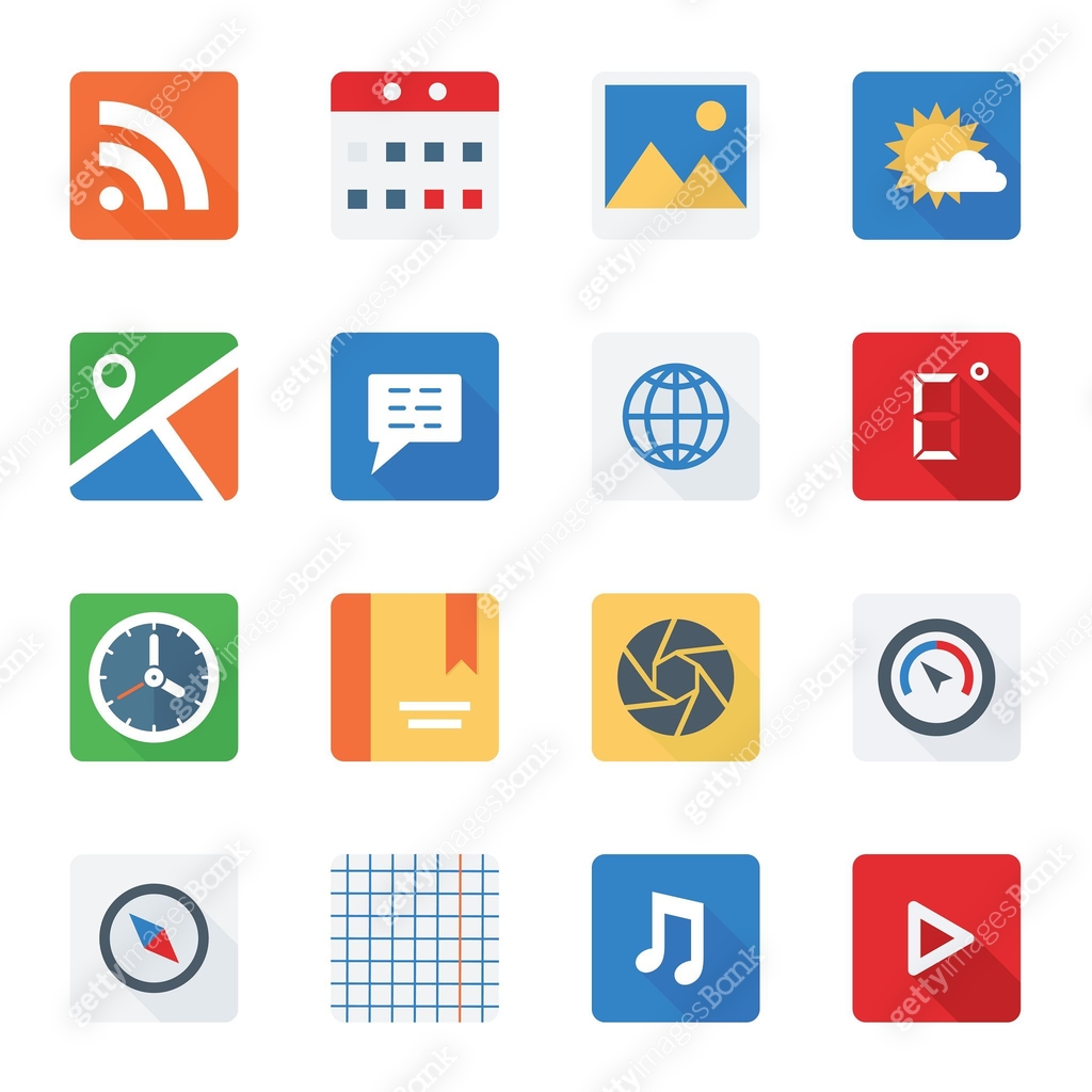 Flat Icon Basic Basic Flat icon set for Web and Mobile Application 이미지 (626243378) 일러스트 ...
