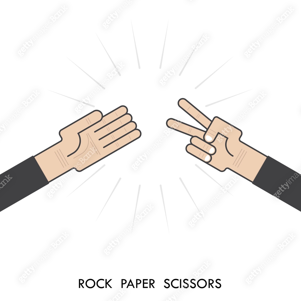 Rock Paper Scisors for it sign.Hand of businessmans with Rock Paper ...