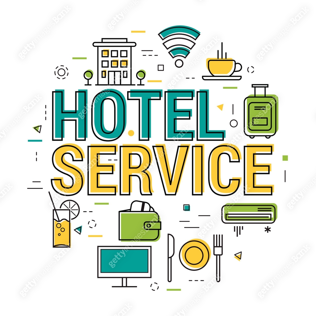 Hotel service letters - Line Concept 이미지 (656808114) 일러스트, 무료 일러스트, 아이콘 ...