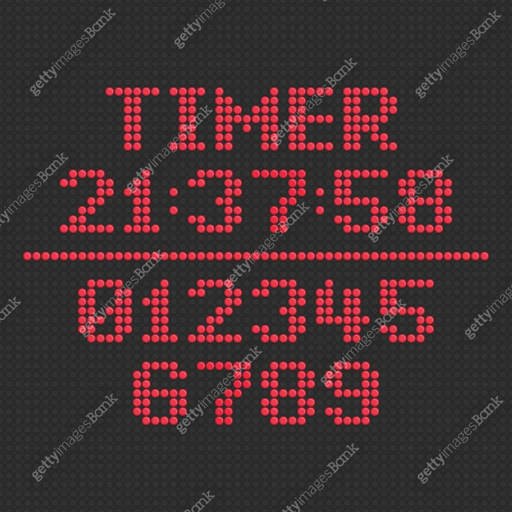 LED display timer. 이미지 (656033186) 일러스트, 무료 일러스트 - 게티이미지뱅크