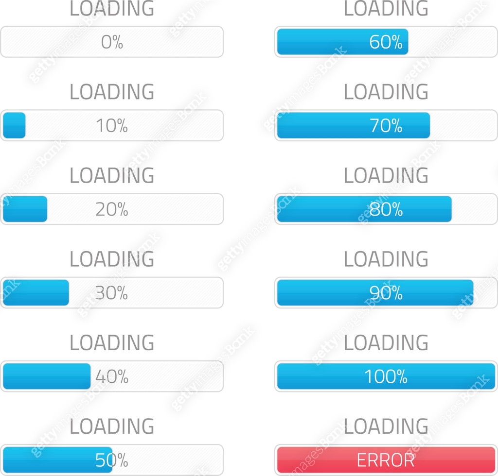 Loading bars elements set. 이미지 (655555494) 일러스트, 무료 일러스트, 아이콘, 무료 아이콘 ...
