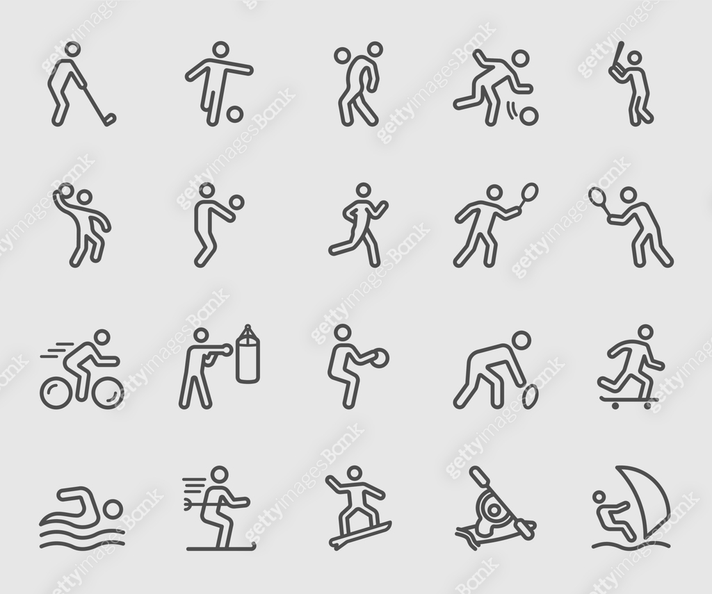 Sports action line icon 이미지 (663963864) 일러스트, 무료 일러스트, 아이콘, 무료 아이콘 - 게티 ...