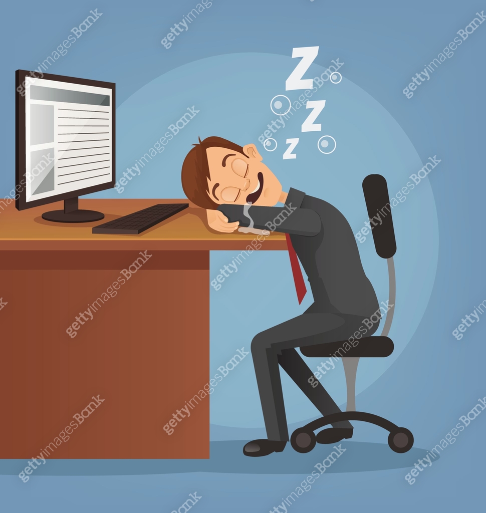 Sleeping Happy Smiling Office Worker Man Character 663886484 Sleeping Happy Smiling Office Worker Man Character 663886484