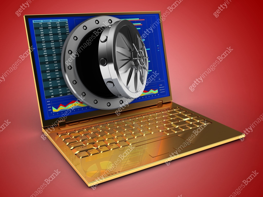 3d golden computer and opened vault door 이미지 (690738704) 아이콘, 무료 아이콘 ...