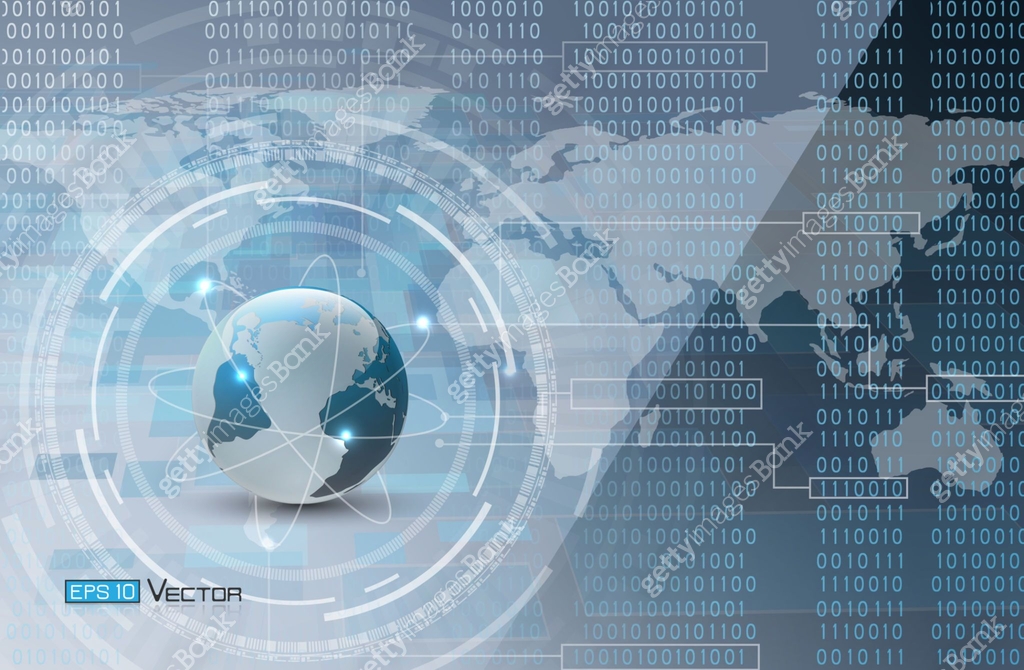 Binary code and world map and globe 이미지 (685771176) 일러스트, 무료 일러스트 - 게티이미지뱅크