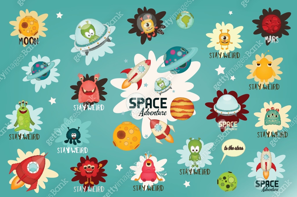Space Labels Set 이미지 (679586468) 일러스트, 무료 일러스트 - 게티이미지뱅크