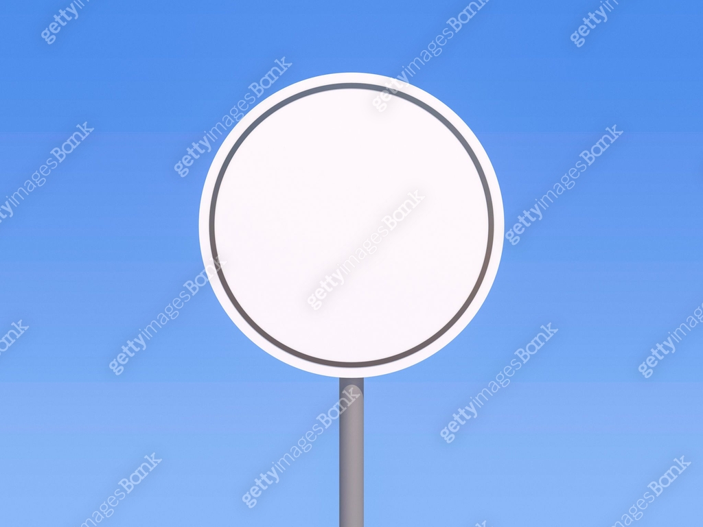 High resolution road sign for art work. 3D rendering 이미지 (692577290 ...