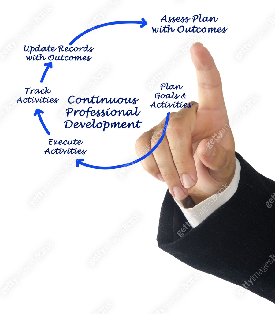 Diagram of Continuous Professional Development 이미지 (825673382) - 게티이미지뱅크