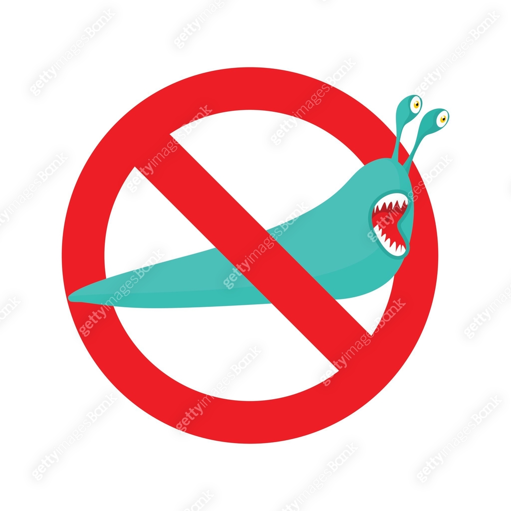 Slug Forbidden Sign Stop slug. Prohibited Insect pest. Red prohibitory sign ban 이미지 ...