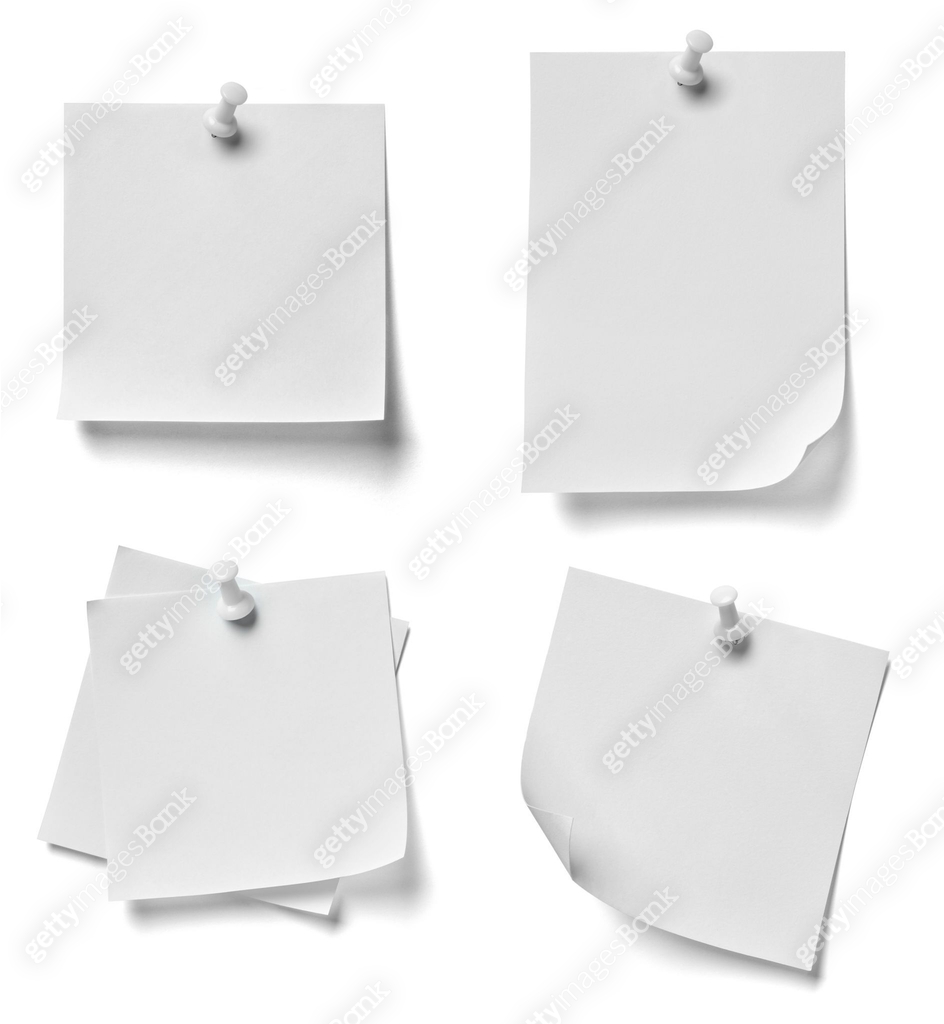 note paper push pin message 이미지 (848300864) - 게티이미지뱅크