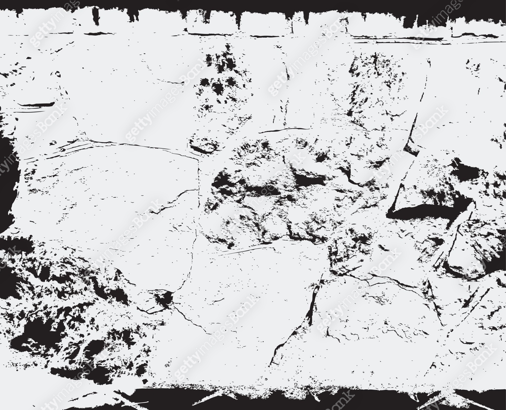 Grunge vector texture. problematic scratches, cracks, walls, demolition ...