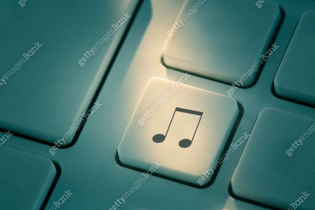 Black music note button on keyboard 이미지 (846949874) 아이콘, 무료 아이콘 - 게티이미지뱅크