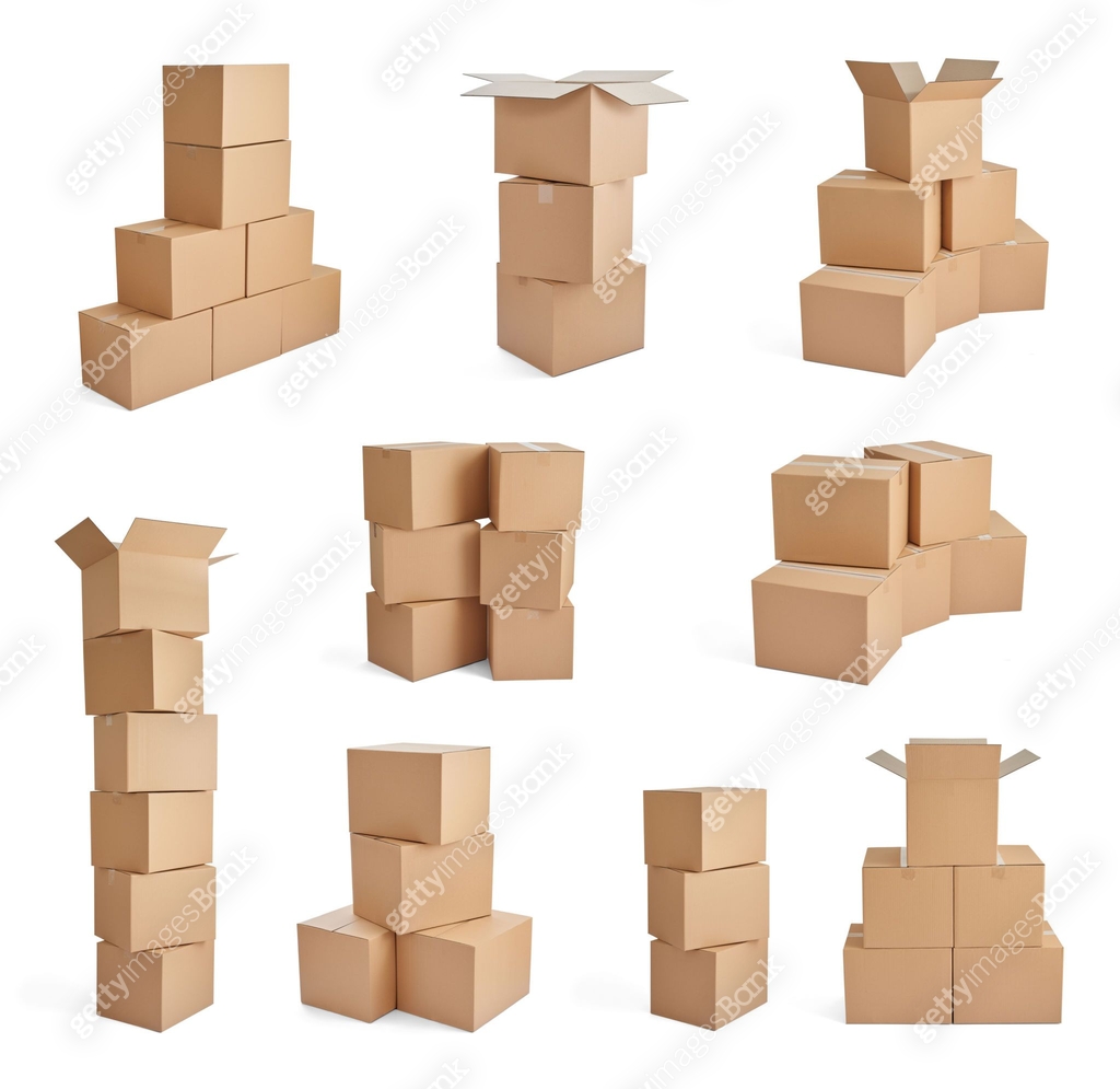 Carton Stack Book box package delivery cardboard carton stack 이미지 (850857694) - 게티이미지뱅크