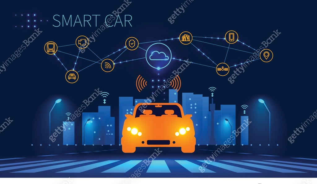 Smart New Connection Smart car wireless network connection with smart city 이미지 (846882202 ...