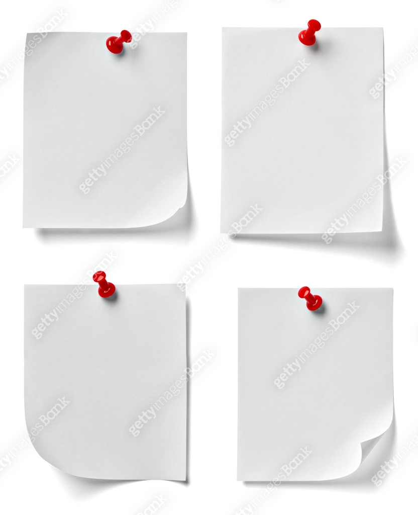 note paper push pin message 이미지 (848291056) - 게티이미지뱅크