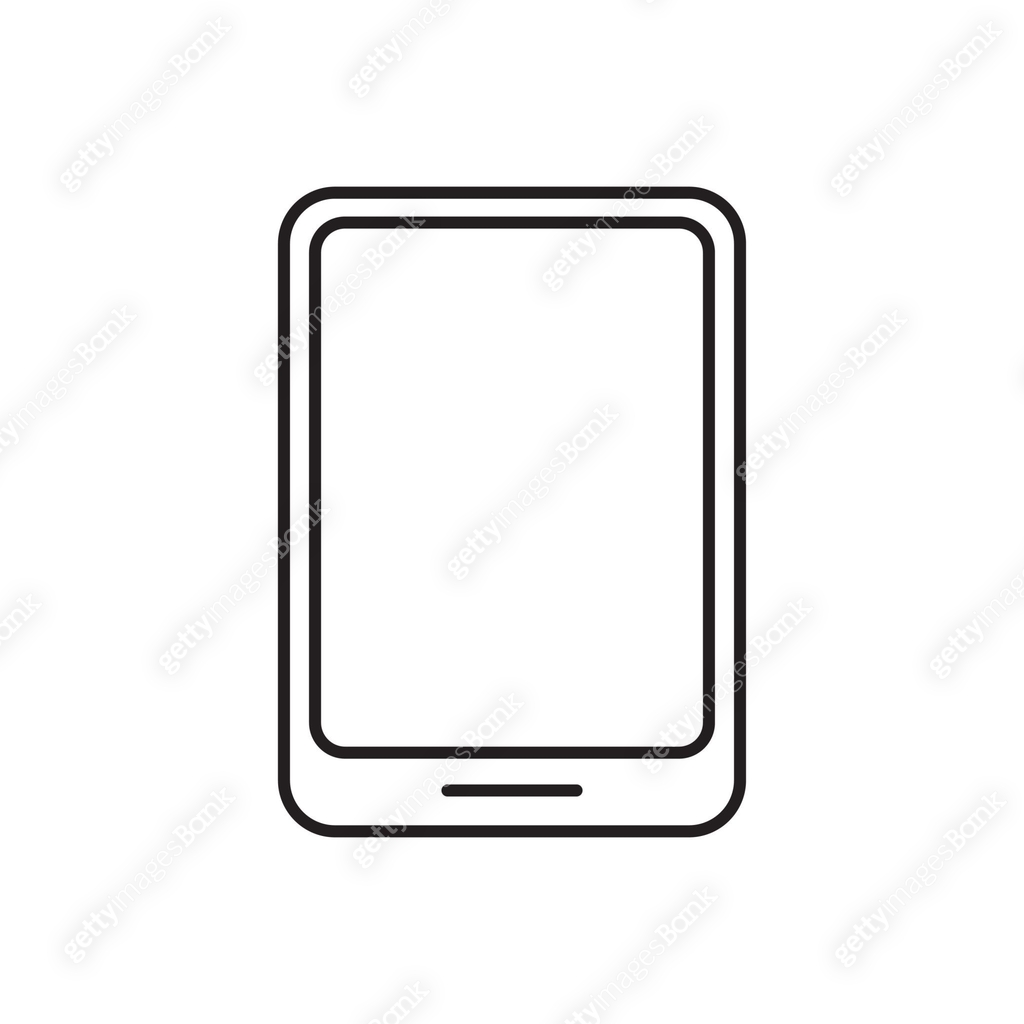 Tablet Simple Vector Tablet screen icon.Modern simple flat device sign. Vector illustration ...