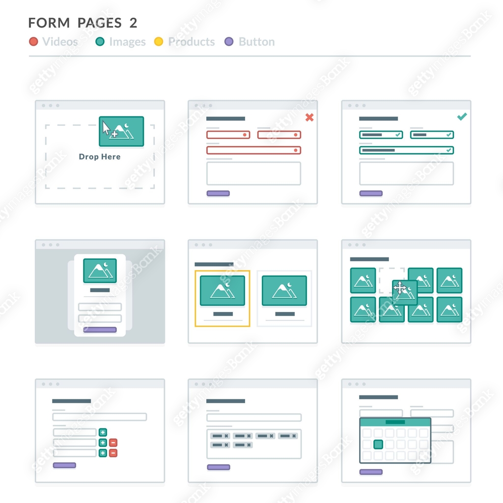 Website Wireframe Layouts UI Kits for Site map and Ux Design 이미지 ...