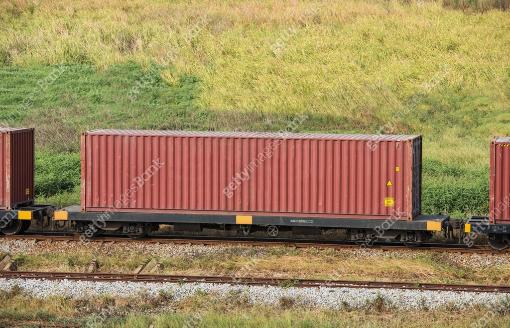 Rail freight container size 40 feet 이미지 (909222952) - 게티이미지뱅크