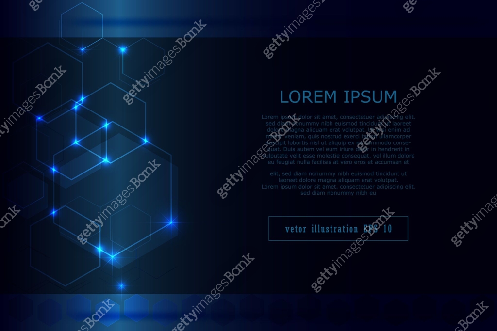abstract hexagonal pattern design tech innovation background as ...
