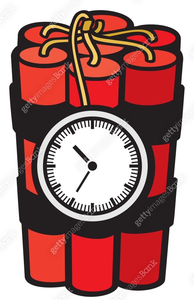 dynamite sticks with clock timer vector illustration (bomb) 이미지 ...