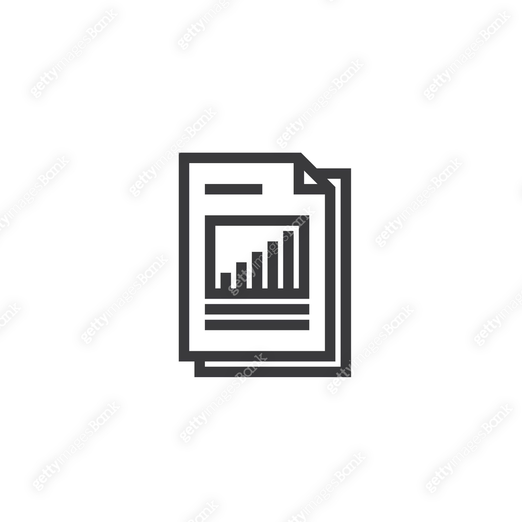 spreadsheet document paper outline icon. isolated note paper icon in ...