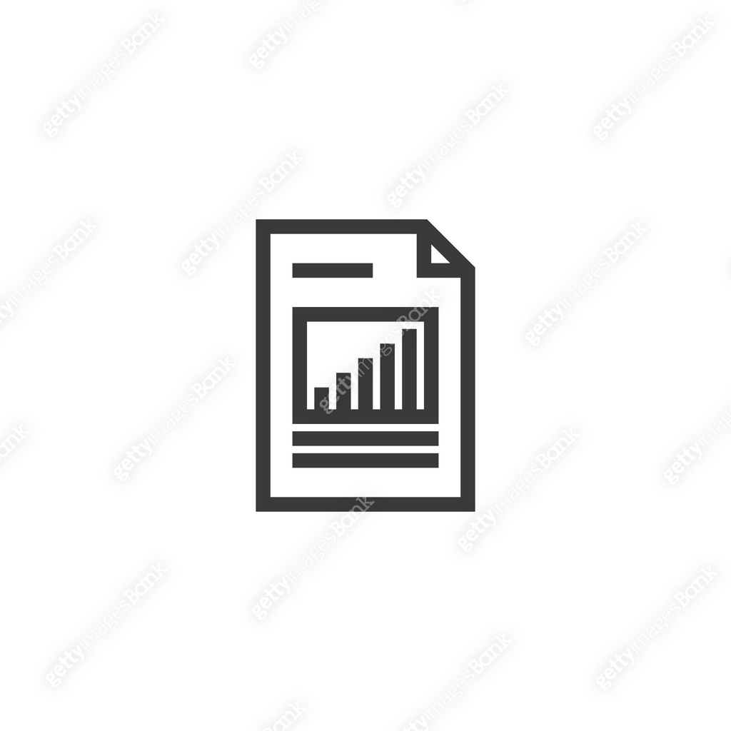 spreadsheet document paper outline icon. isolated note paper icon in ...