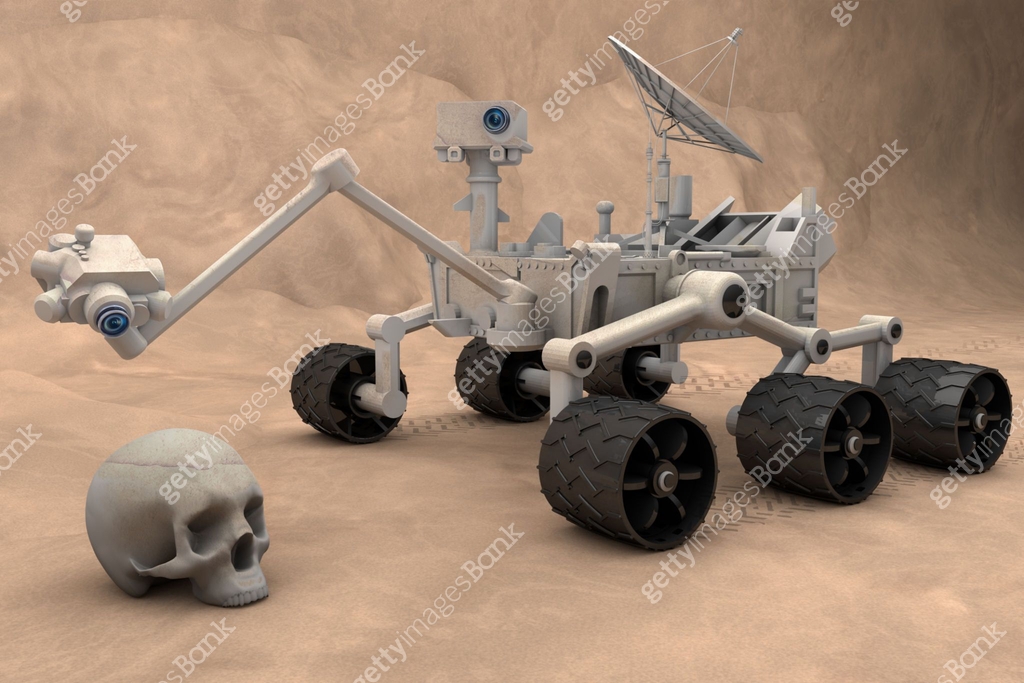 Mars Rover Skull Mars Rover Found a Human Skull 이미지 (943159106) - 게티이미지뱅크