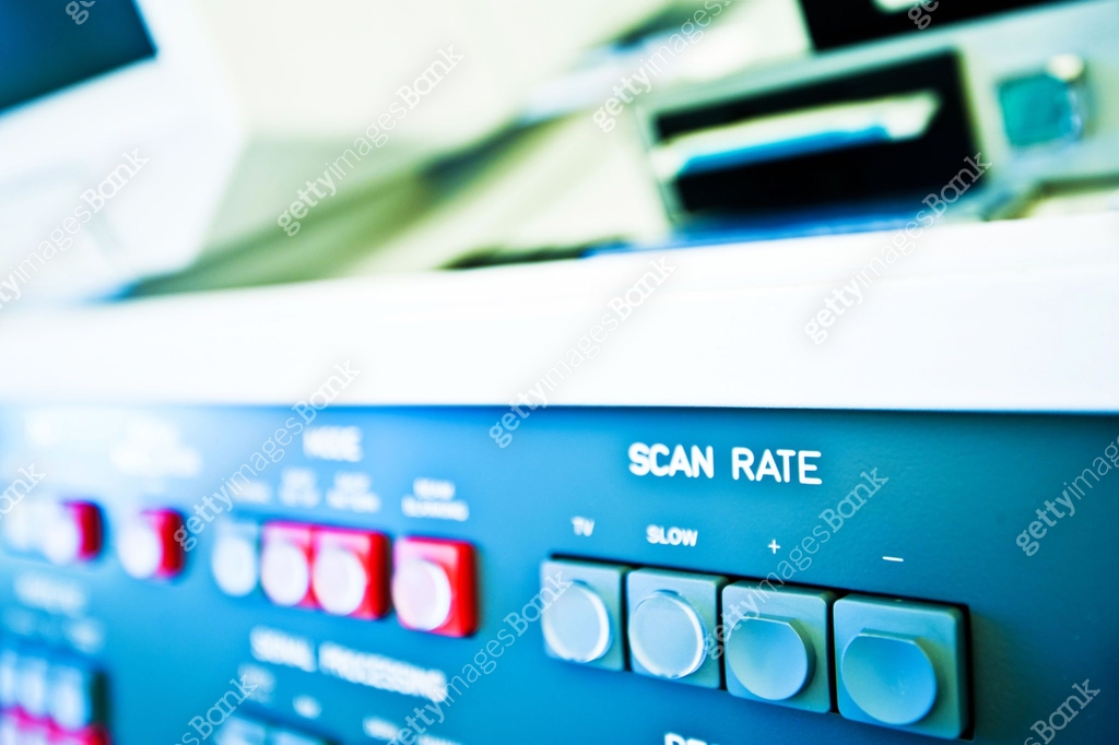 High Resolution Console In Master Control Room - Scan Rate Button 이미지 ...