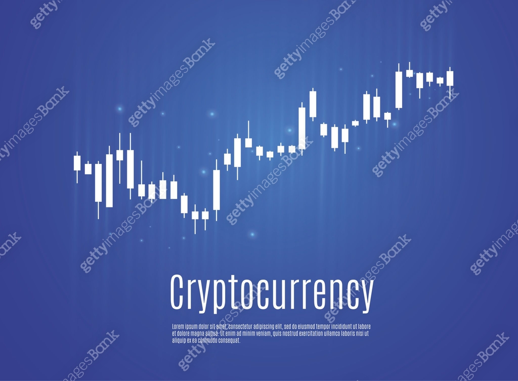 Graph of cryptocurrency. graphics and analytics of cryptography. vector ...