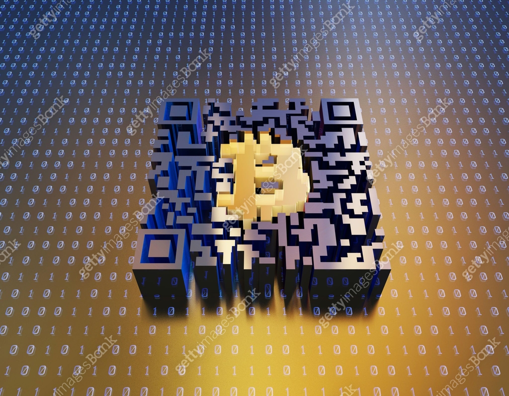 QR code technology, wireless network connection,bitcoin 이미지 (1008124392 ...