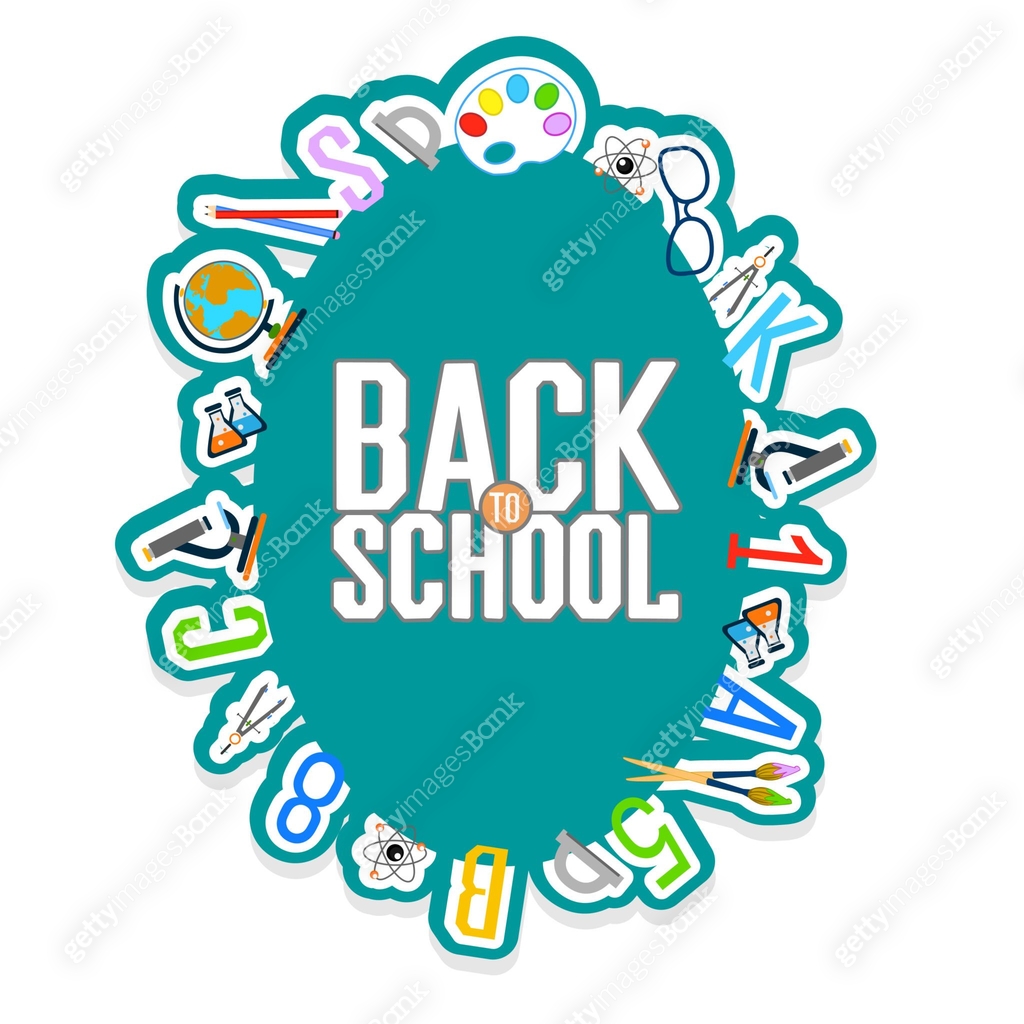 Back to school color background with school subjects 이미지 (1005352162 ...